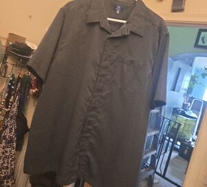 George Black and White Striped Shirt